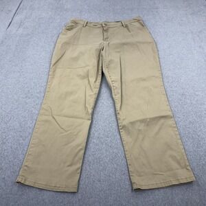 Lee Jeans Womens 14 Petite Beige Thick Chino Academia Casual Office Outdoors